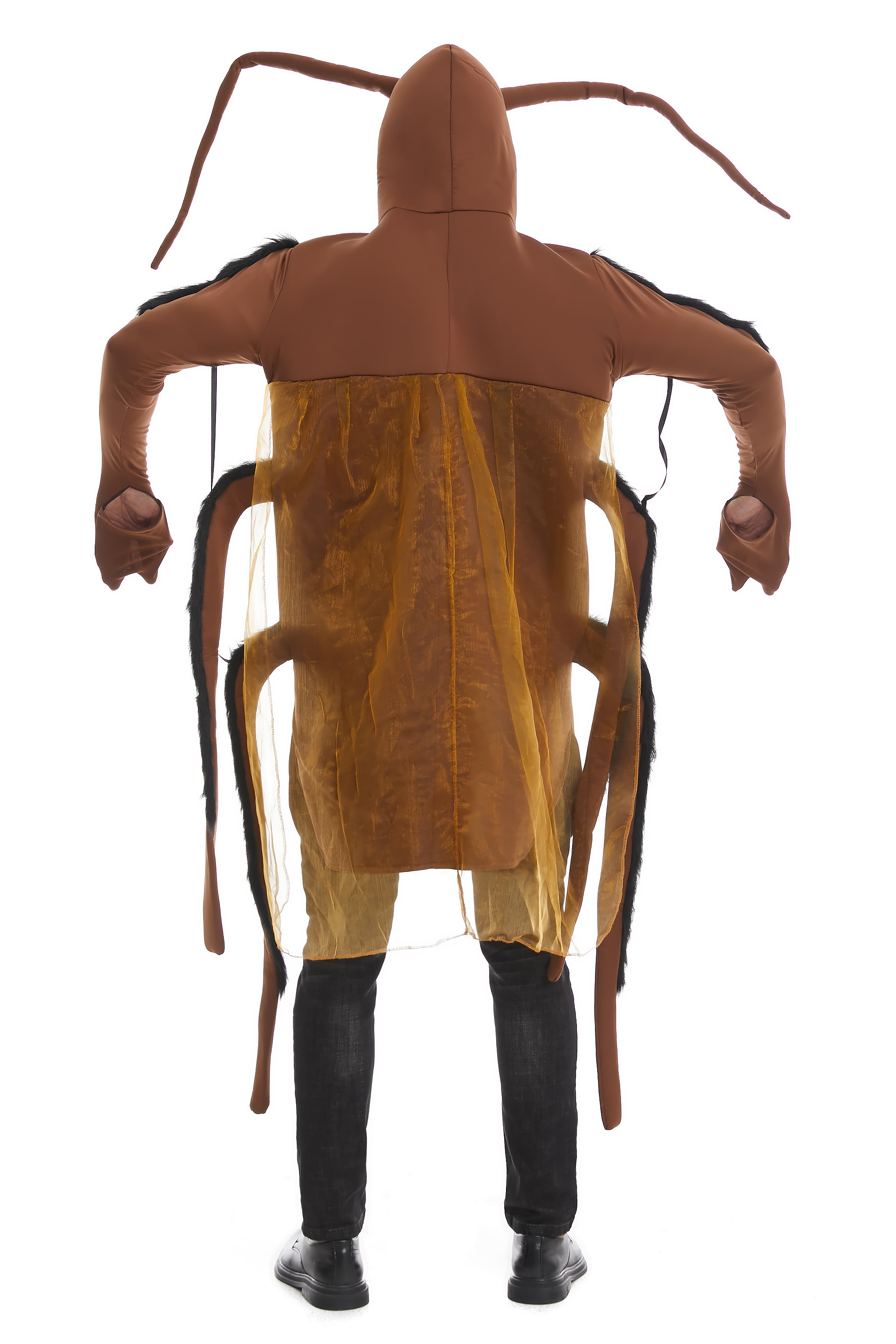 One-Piece Insect Theme Cosplay Suit for Adults - Black Cockroach Dress Up Y19485