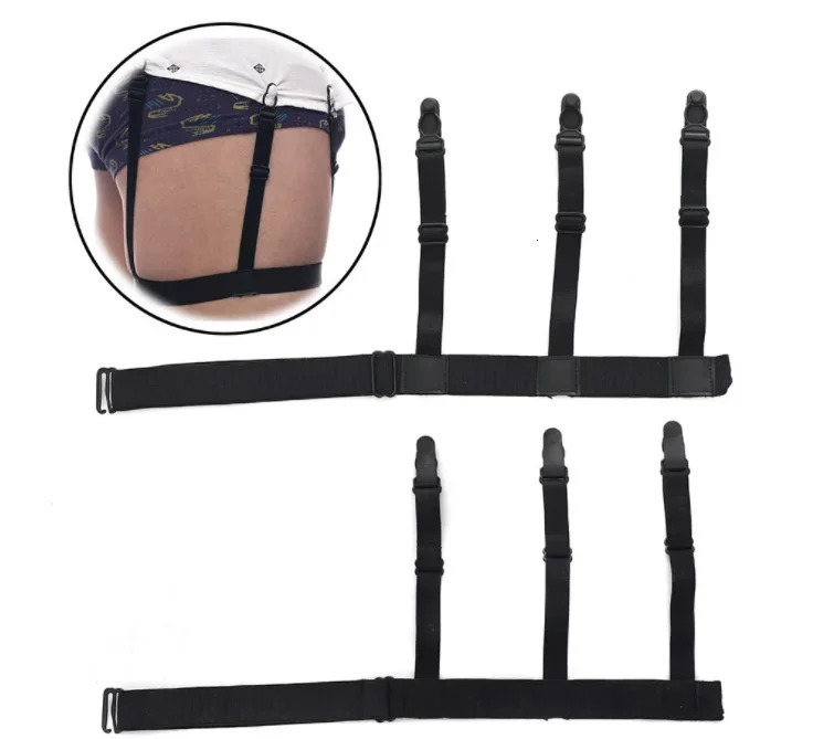 Adjustable Shirt Holder Stays Elastic Men Suspenders Gentleman Leg Braces Business Tirantes Uniform Suspender Stay Present 241122