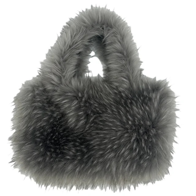 2025S New Free Shipping Designer Bag Fashionable Large Faux Fur Er Womens Handbag Fluffy Soft Plush Shopping Bag Warm Winter Sac