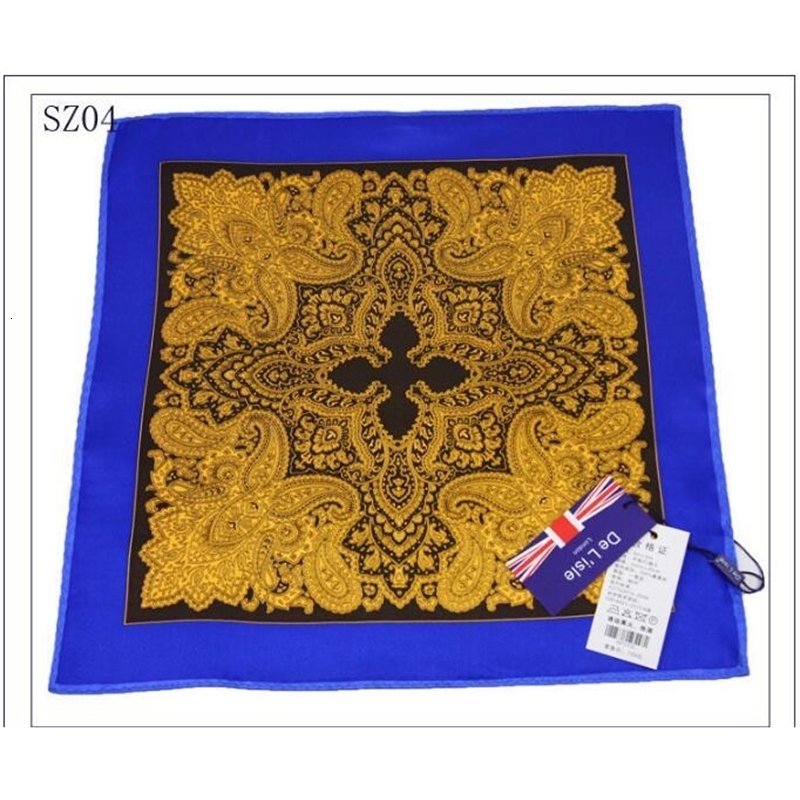 35 * 35CM mens pocket square silk set handle retro wedding British style 241205