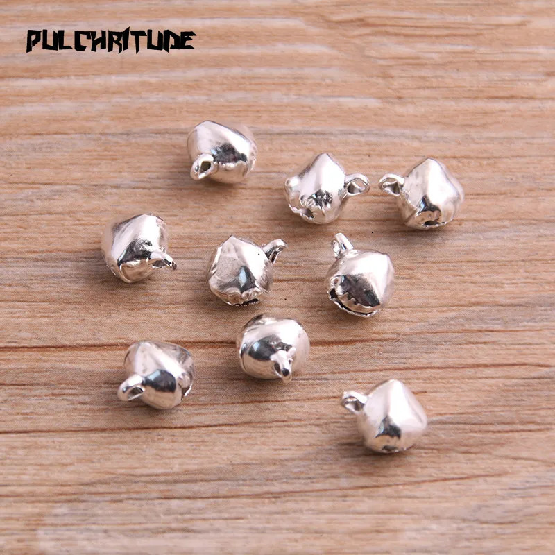 100 PcsLot 68mm Christmas Bells Mix Colors Loose Beads Small Jingle Decoration Gift 241122