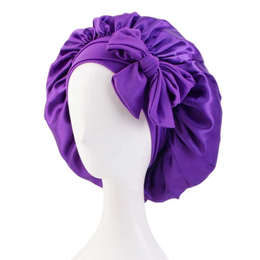 Satin Bonnet Silk Bonnet Adjustable Bonne for Sleeping Hair Bonnet with Tie Band Bonnets for Women MenXJ241205