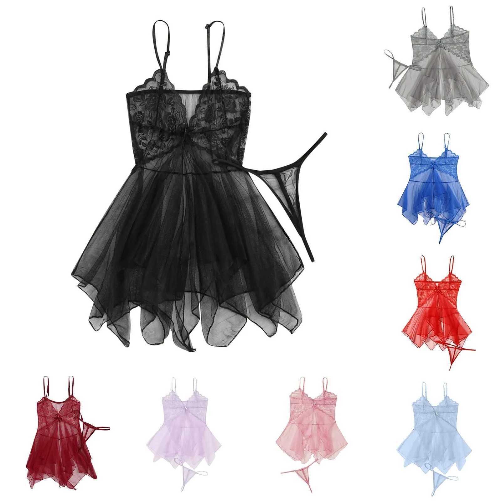 Womens Lace Fluorosy Beauty Tulle Elegant Reverie Sexy Lingerie for Women Christmas SkirtXJ241205