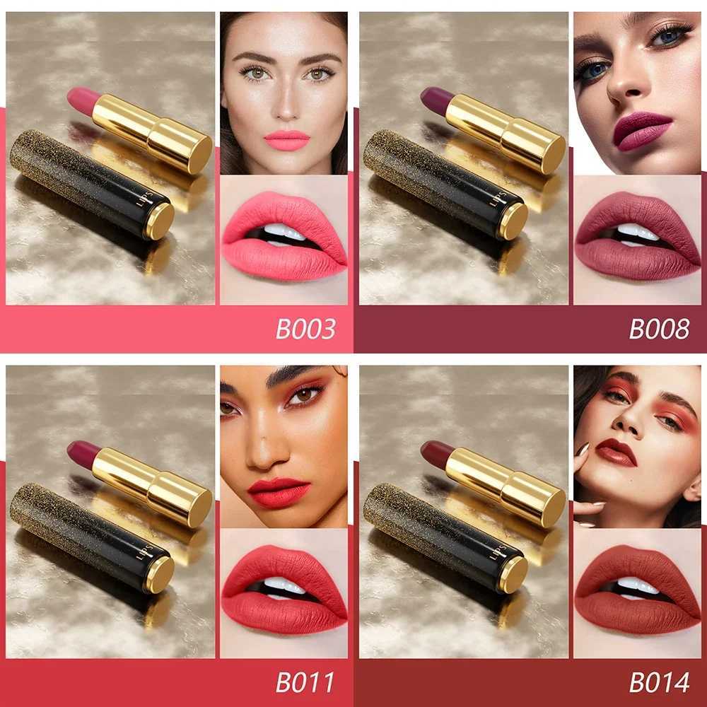 Korea Matte Pink Nude Dropshipping Vegan Waterproof Kissproof Ultra Matte Lipstick PeachXJ241205