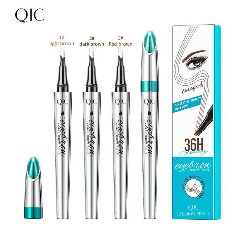 Micro bead eyebrow pencil waterproof forked eyebrow tattoo pencil long-lasting professional fine sketching liquid eyebrow pencilW241205