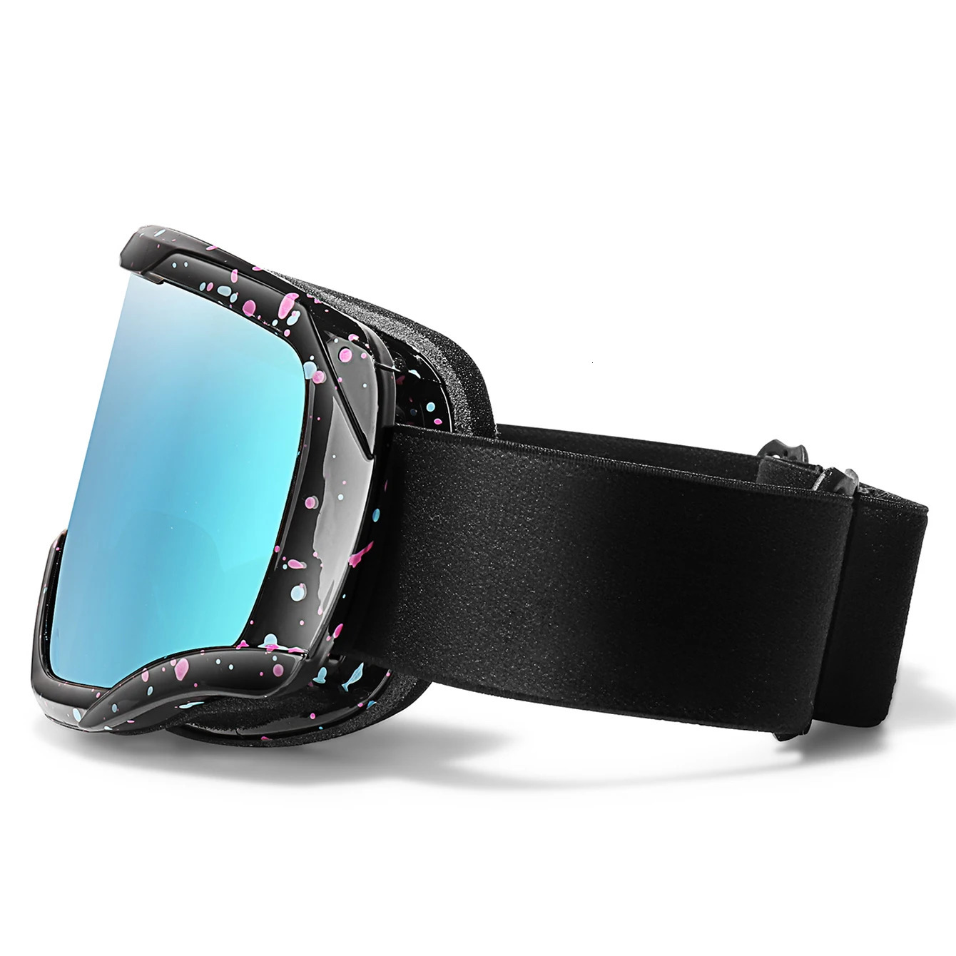 Snowboard Snowmobile Ski Goggles Outdoor Sport Windproof Double Layers Anti-fog UV400 Eyewer Big Ski Mask 241204