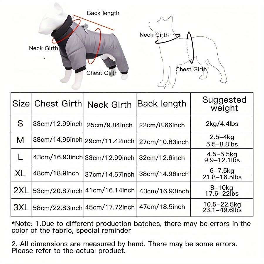 Waterproof Winter Dog Jacket - Cozy Warm Pet Apparel for Small to Medium Breeds, Snap Closure