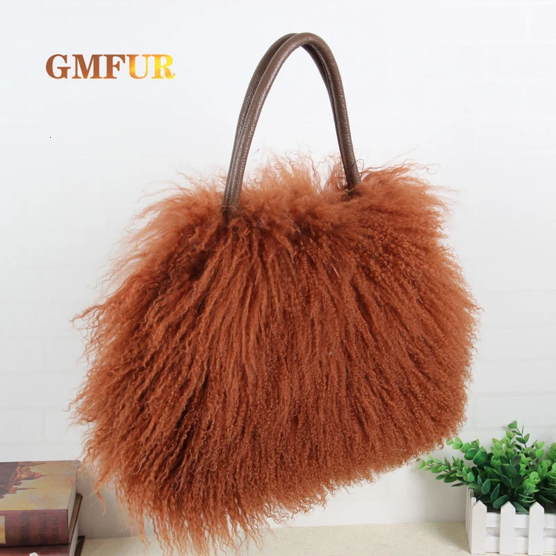 Handbag Winter Womens Wool Handbag Fashionable Soft and Warm Fur Shoulder Bag Normal Size Womens Bag 241205