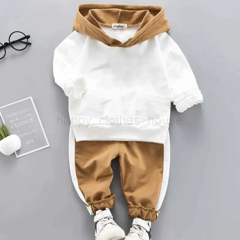 Spring Autumn Lzh Newborn Baby Clothing Boys Clothes Sets Long Sleeve Hoodie Sweatshirt+Pants 2PCS Outfit Infant Daily Suit 1-4YXJ241205