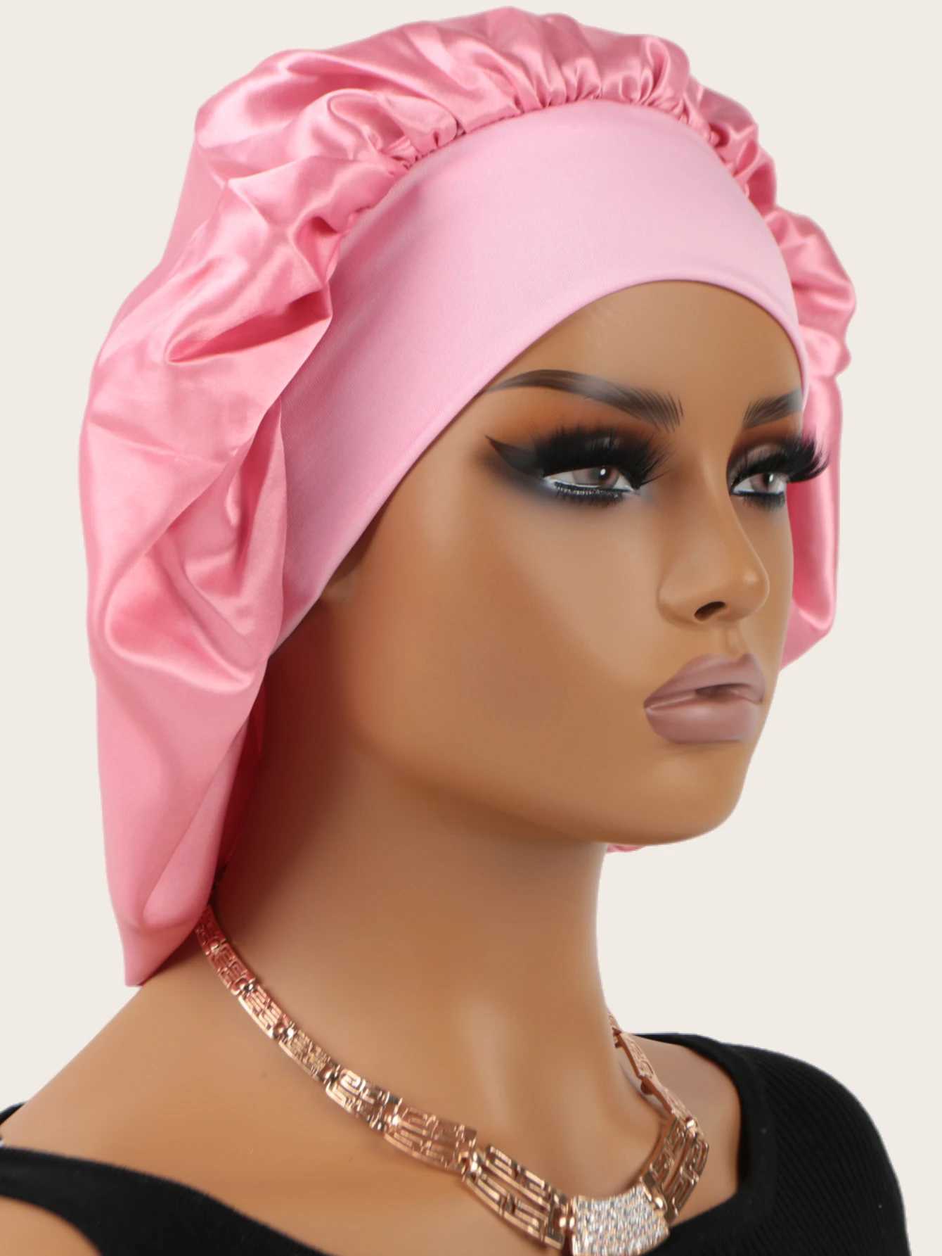 Unisex Head Wr Elastic Band Bonnet sleep c Extra Large Satin Silky Bonnet Sleep with Premium Elastic BandXJ241205