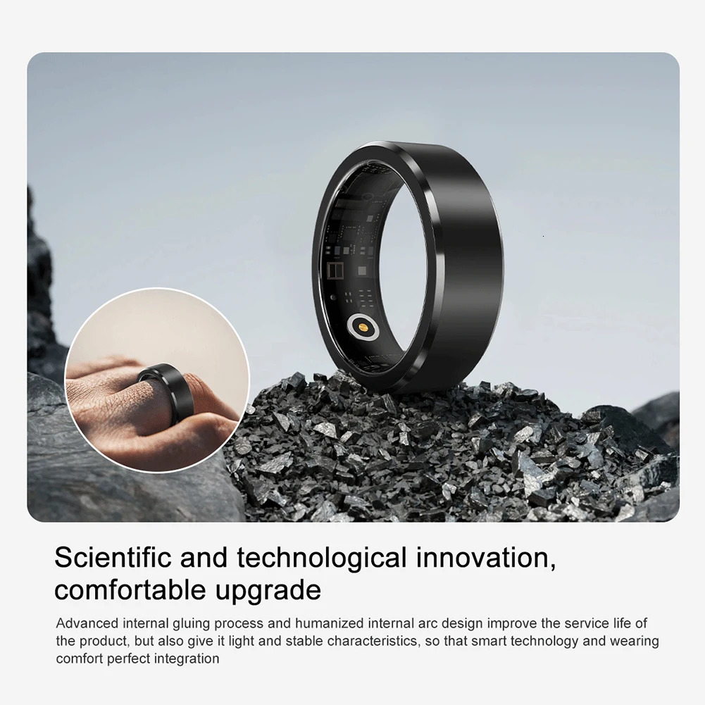 Smart Ring Waterproof Sports Smart Health Ring Blood Oxygen Heart Rate Sleep Monitor Android iOS Health Monitor 241205