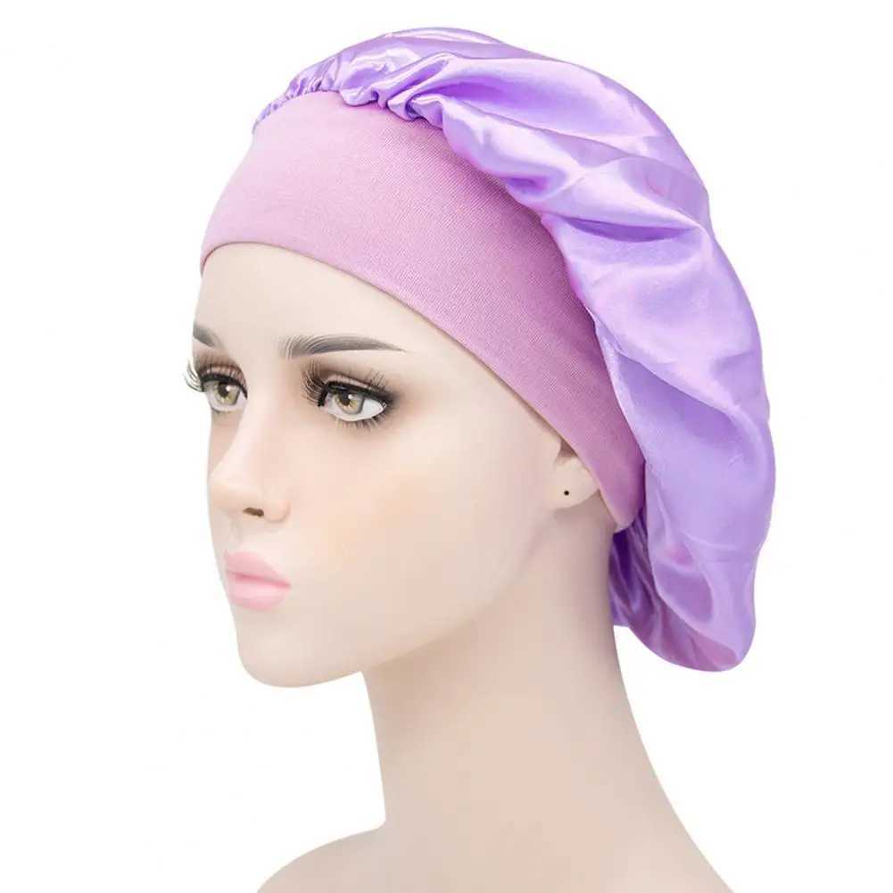 Womens Shower Hat Satin Sleep Hat Bathroom Shower Hat Sleeping Hat Night Sleep C Hair Care Bonnet Night C Hair Bonnet HatXJ241205