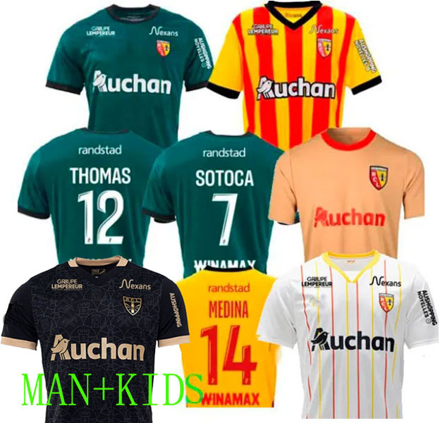 maillot RC Lens 23 24 25 soccer jerseys home away Saint-Barbe special KAKUTA FULGINI DIOUF SPIERINGS GANAGO SOTOCA WAHI 9 Football Shirt 2024 kids fans THIRD AWAY