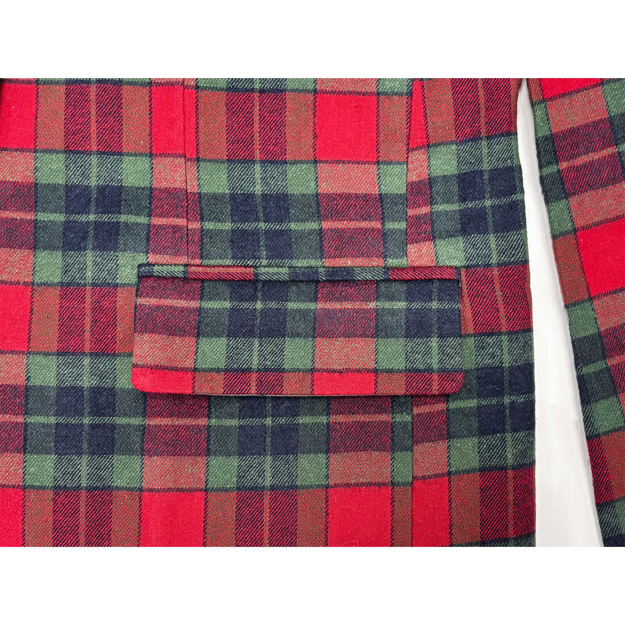 Customized Christmas Plaid Mens Tuxedos Slim Fit Notched Lapel Groom Wedding Wear Winter Warm Jacket One Piece