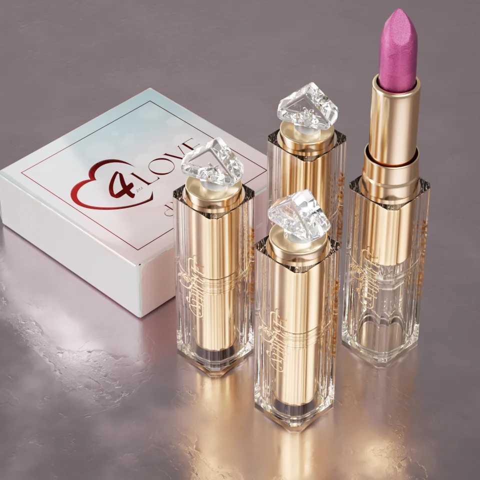 Glitter Lipstick Set Valentines Day Gifts Nude Moisturizer Lipstick Long Lasting Waterproof Lipstick Makeup Souvenir Gift SetXJ241205