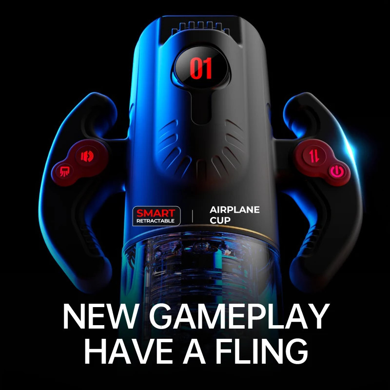 3 IN 1 Automatic Telescopic Rotating Sucking Man Masturbator with Handle Blowjob Masturbation Vagina Sex Machine Toys for Man 241205