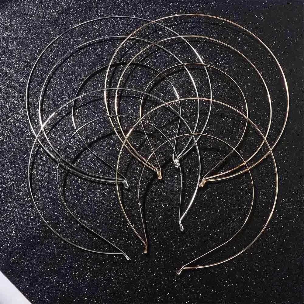 Goddess Angel Gold Multilayer Halo Hair Crown DIY Base Headband Bridal Wedding Hoops Accessories Halloween Headwear 241122
