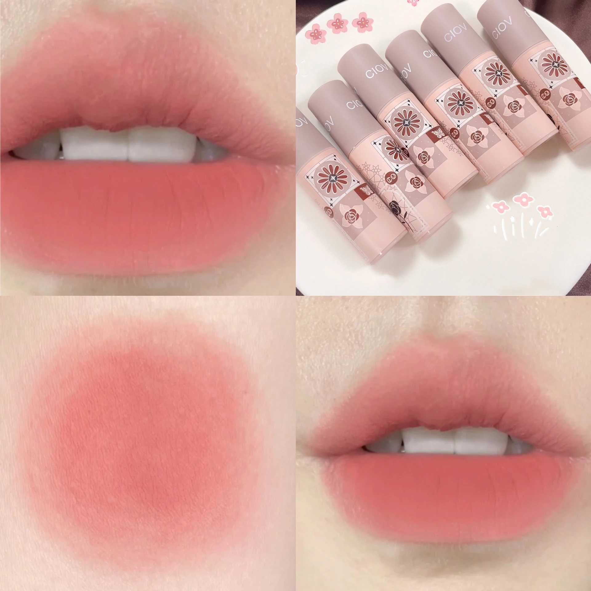 Kaleidoscope Lip Mud Lipstick Liquid Lip Tint Cream Pigment Matte Lip Clay Long Lasting Silky Texture For Lips Women CosmeticsXJ241205