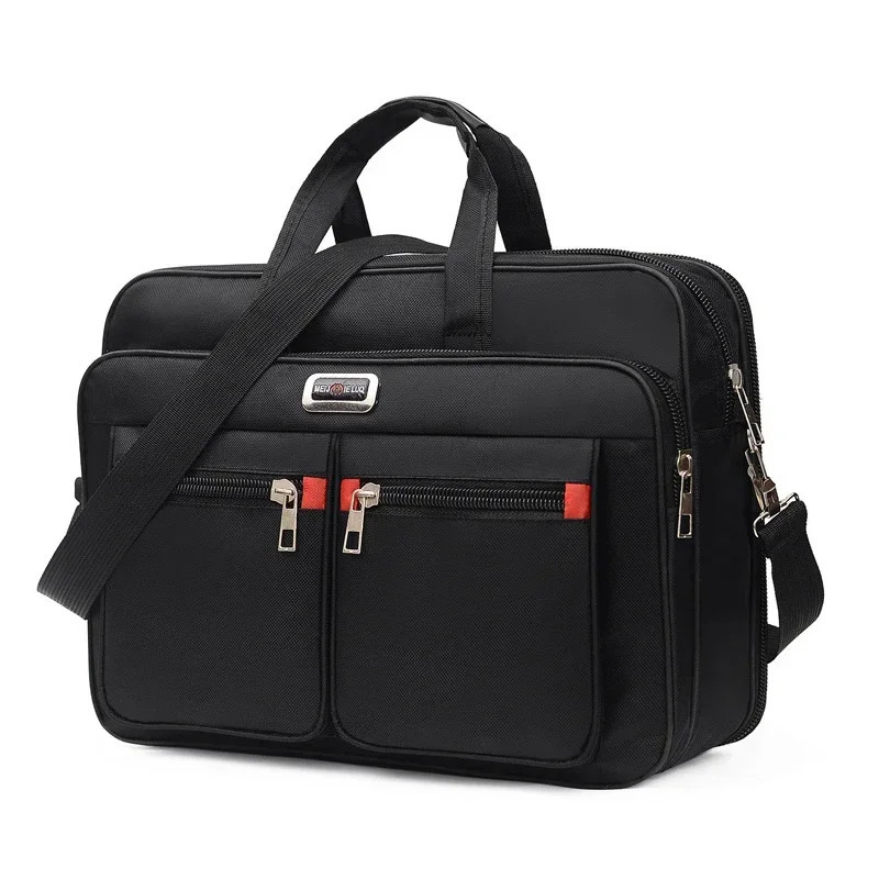Simple Men Business Briefcase Handbag For 156 inch Laptop Bags Large Capacity Shoulder Travel Notebook Messenger Bag 241204