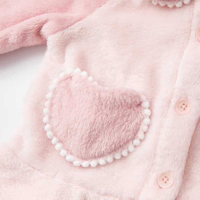 Pajamas DBM19644 dave bella winter baby girls fashion patchwork kets pajamas newborn baby underwear casual sleepwear 2 pcs suit H241205