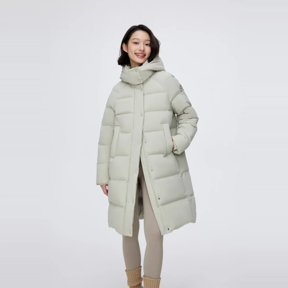 BOSIDENG Winter 90% Duck Down Jacket Womens Casual Long Jacket Deep Winter Inflatable Jacket Thick Warmth 241202