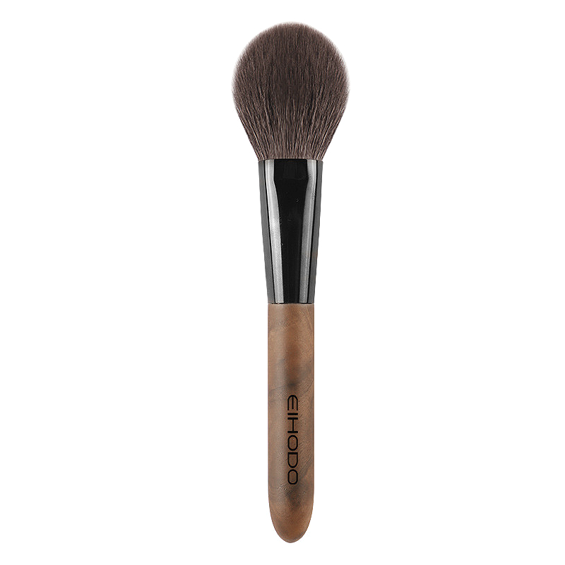 Pro Cheek Blush Brush Round Goat Hair Powder Makeup Brush with Walnut Wood Handle z2505274MCK
