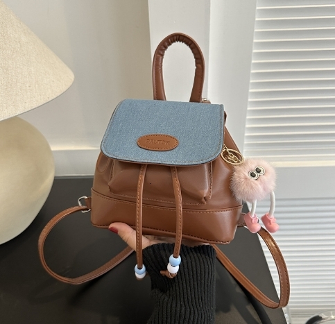Fashionable, simple and casual 2024 large capacity women's commuting texture Western style pendant commuting shoulder bag #19 swissmilitary