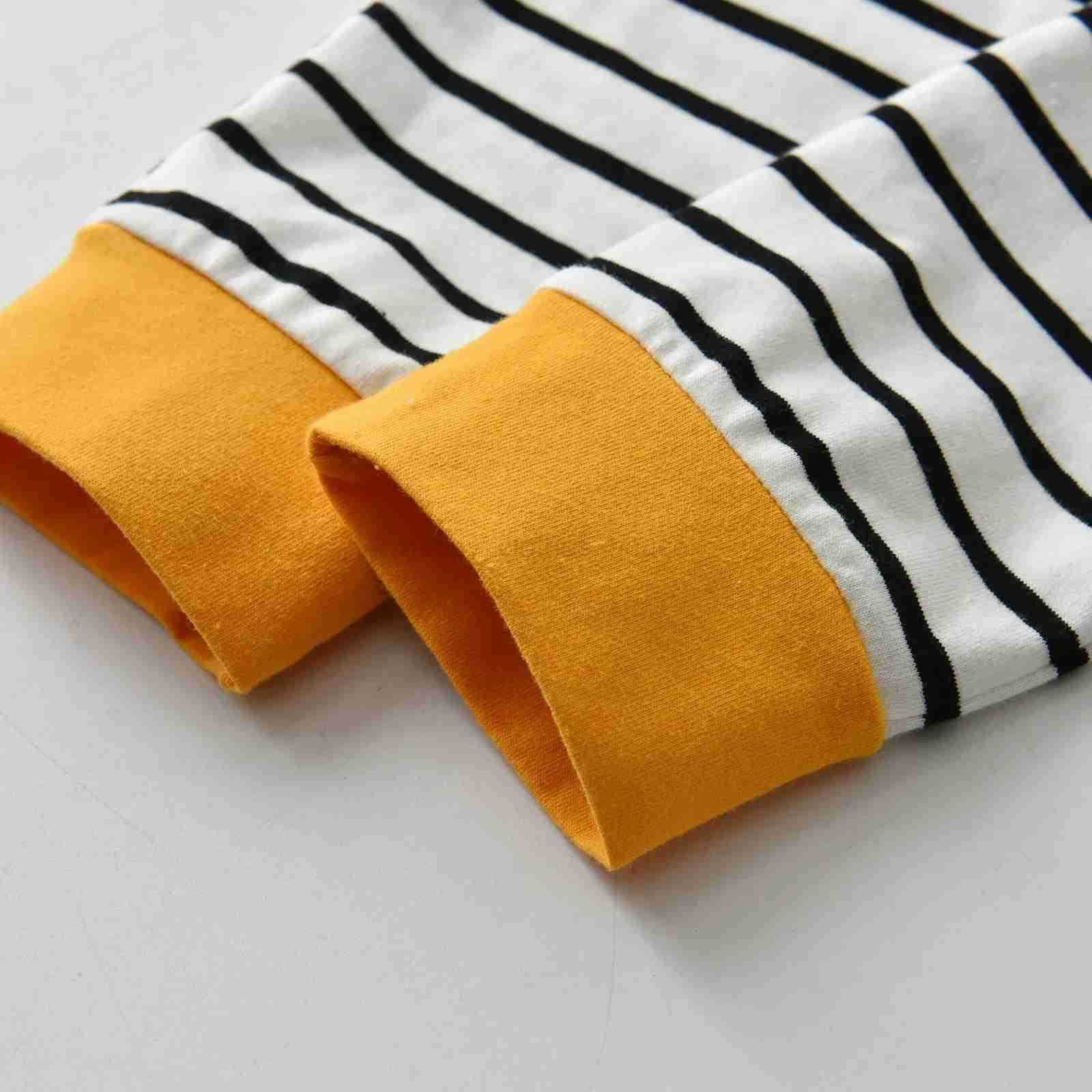 Fashion Newborn infant Baby Boy Clothes Set Patchwork Dinosaur Printed Long SleeveTop and Striped Pants Hat Spring Autumn OutfitXJ241205