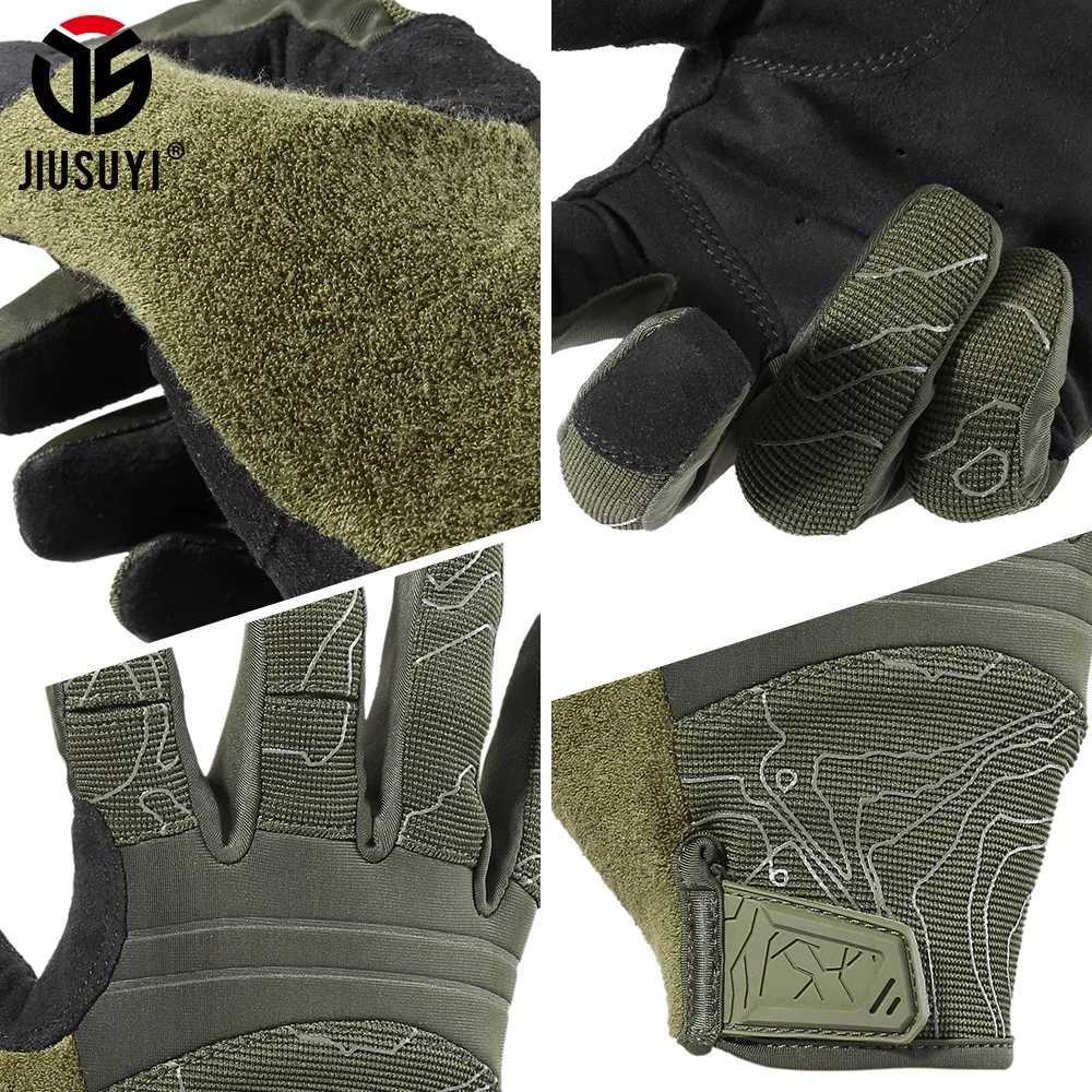 Breathable tactical gloves for driving paintball shooting air guns combat hunting work touch screen protection full finger gloves W241204