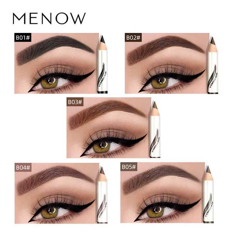 Pcs Waterproof Black Brown Coffee Eyebrow Tattoo Pencil Durable Eyebrow Enhancer with Brush Makeup ToolW241205