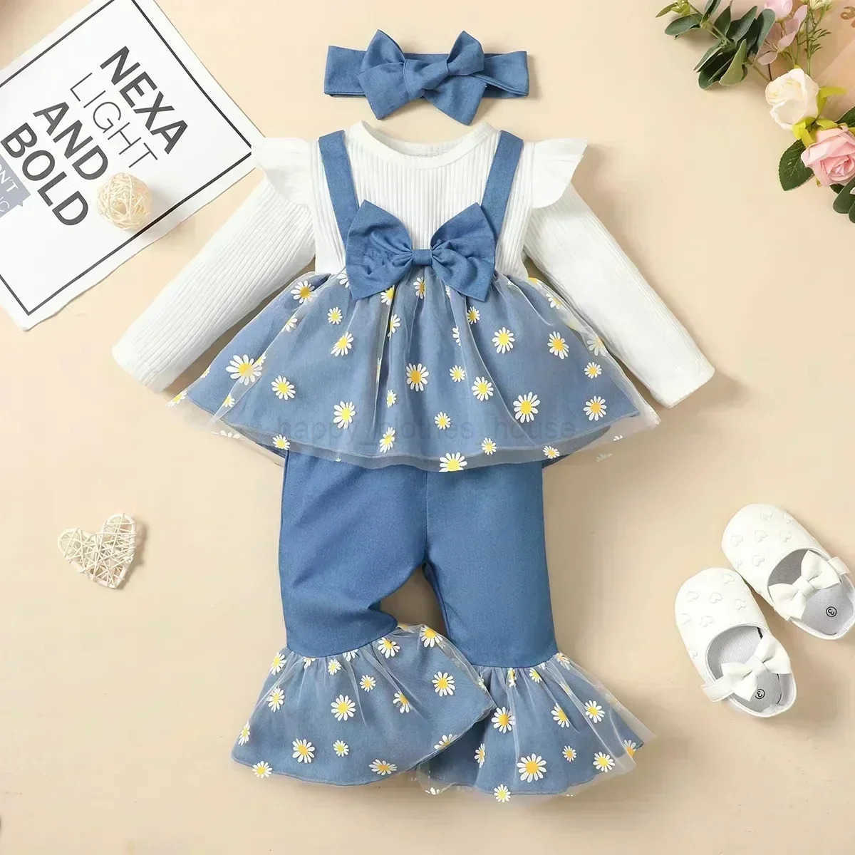 Baby Girl Clothes Set Newborn Clothes 0 3 Months Baby Cloths Girl Autumn Toddler Fall Clothes Baby Girl OutfitsXJ241205