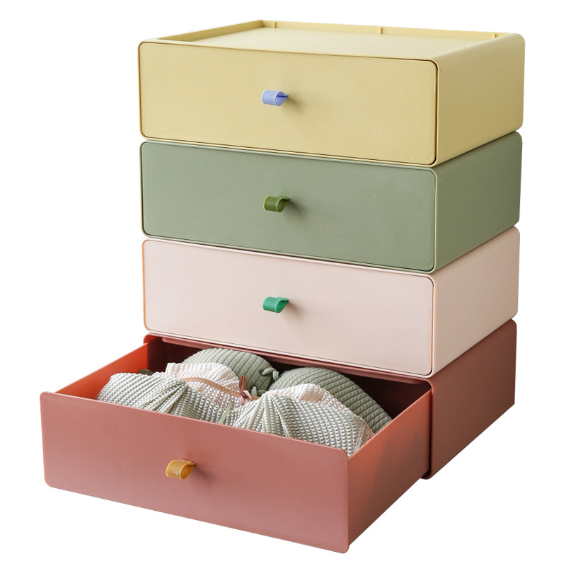 Underwear Storage Box Socks Panty Box Divider Drawer Kids Put Shorts Clothes Pants Bra 3 in 1