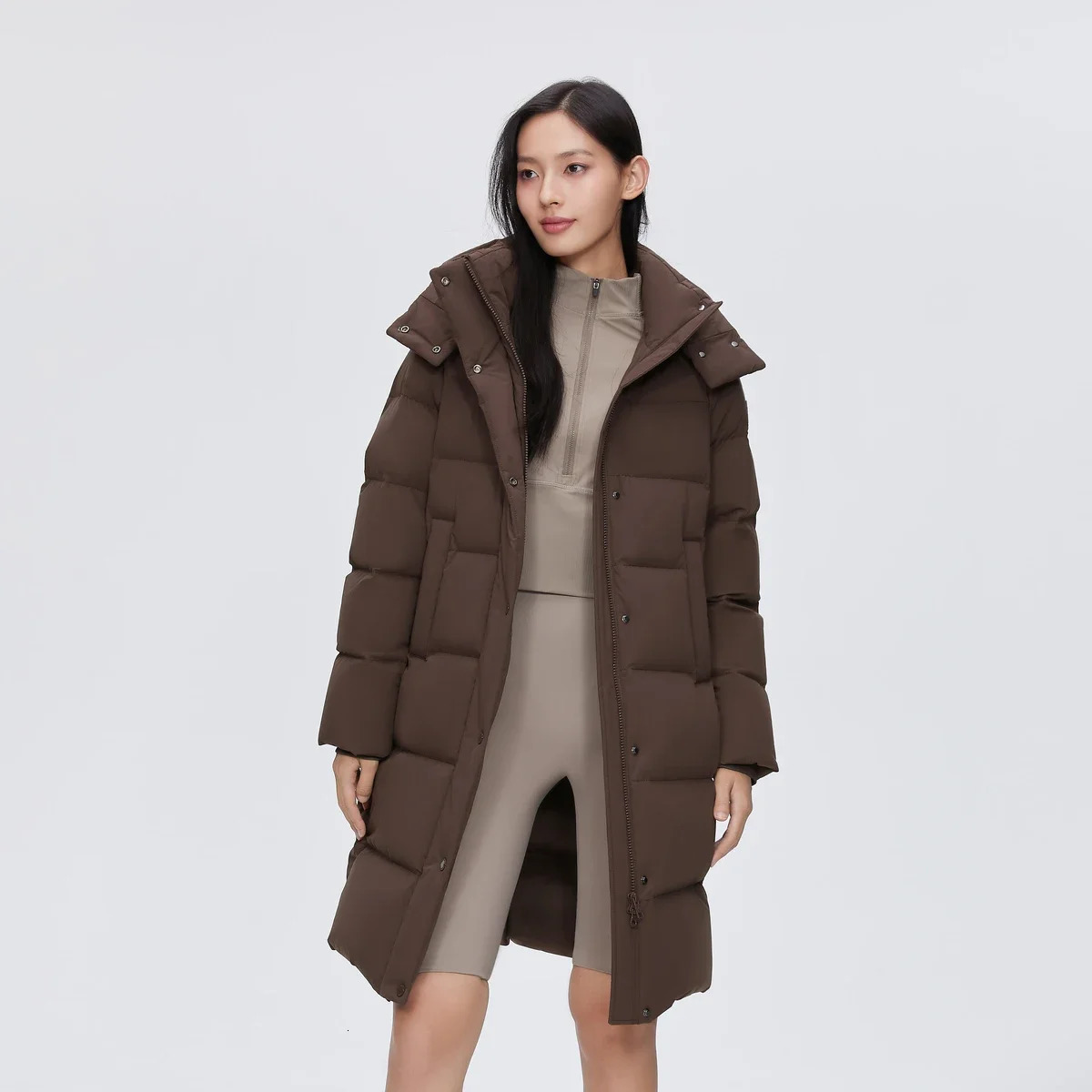 BOSIDENG Winter 90% Duck Down Jacket Womens Casual Long Jacket Deep Winter Inflatable Jacket Thick Warmth 241202