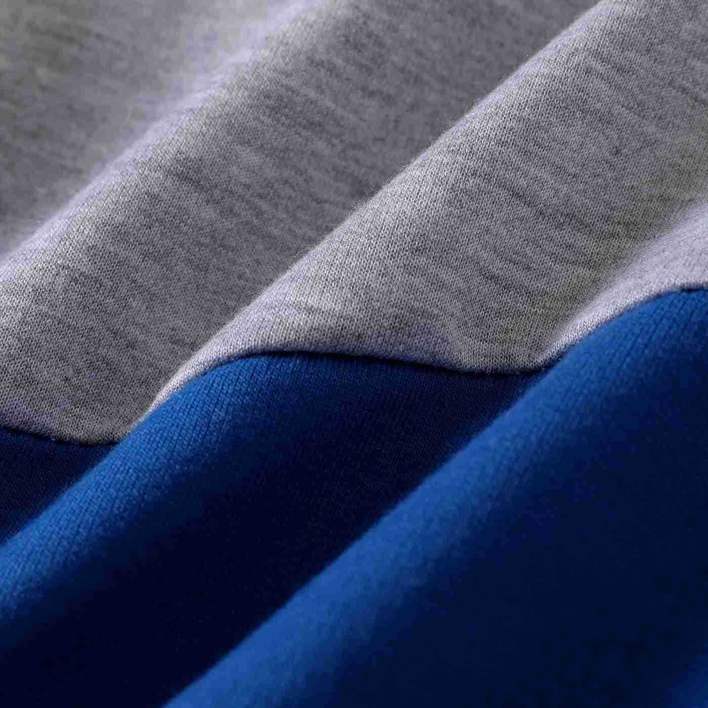 2pcs Baby Boy Solid Color Long Sleeve Medium thickness Denim Set Soft and Comfortable Perfect for OutingsXJ241205