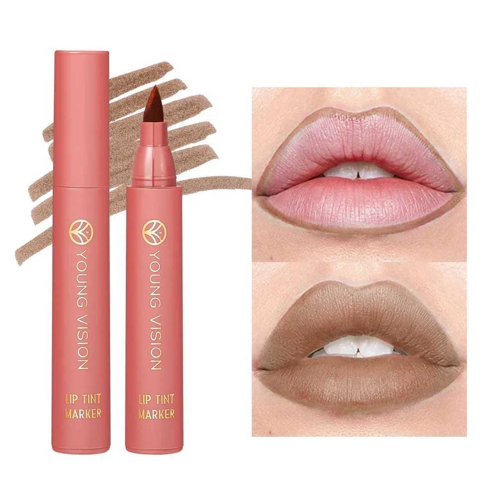 Hydrating Waterproof Lip Stain Matte Lip Liner Marker Pen Lipstick Lasting Colour Lipstick Contour Pen with A Natural EffectXJ241205