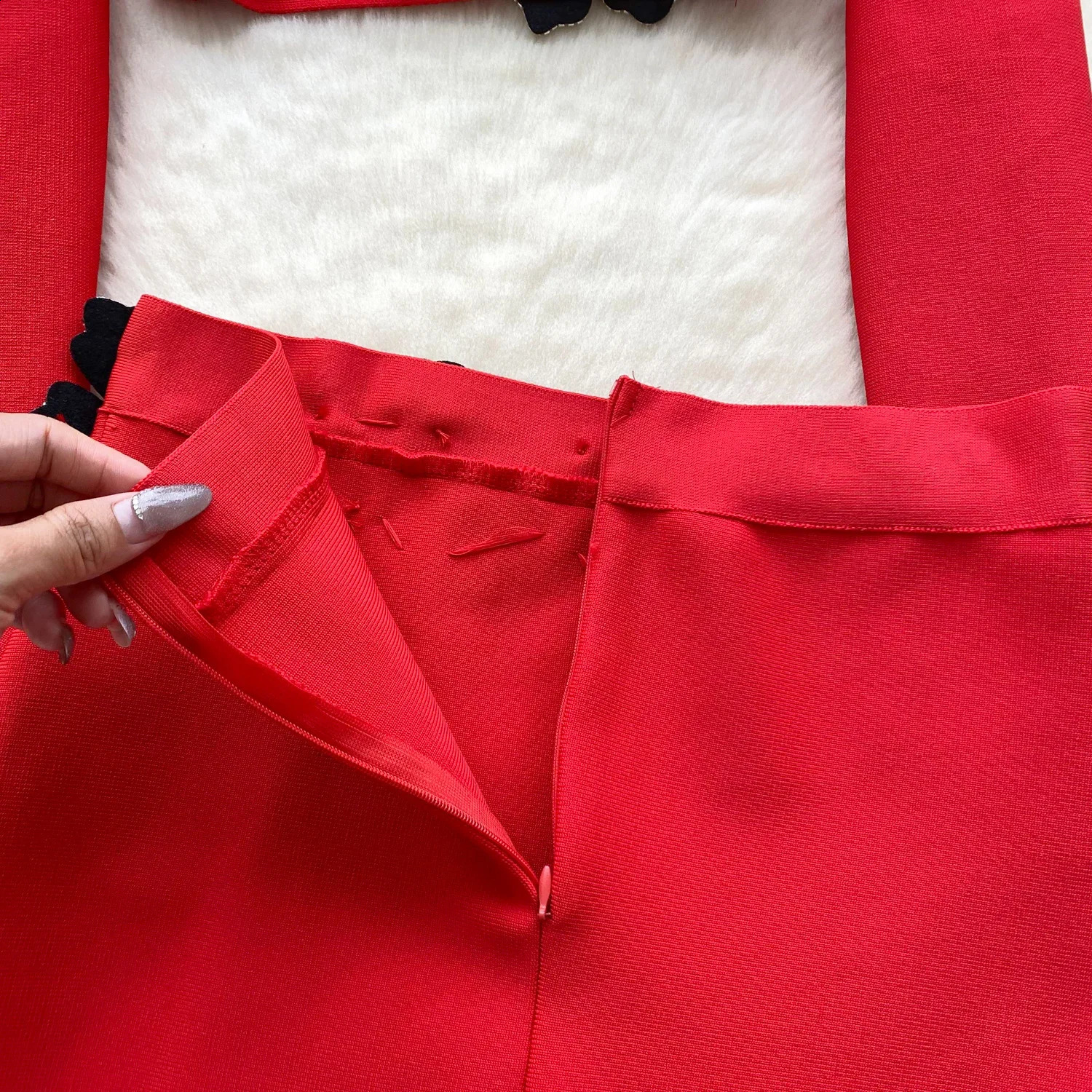 Elegant Twopiece Sets Stand Neck Long Sleeve Chic 3D Floral Top Slim High Waist Short Skirt Evening Street Autumn Clothing 241205