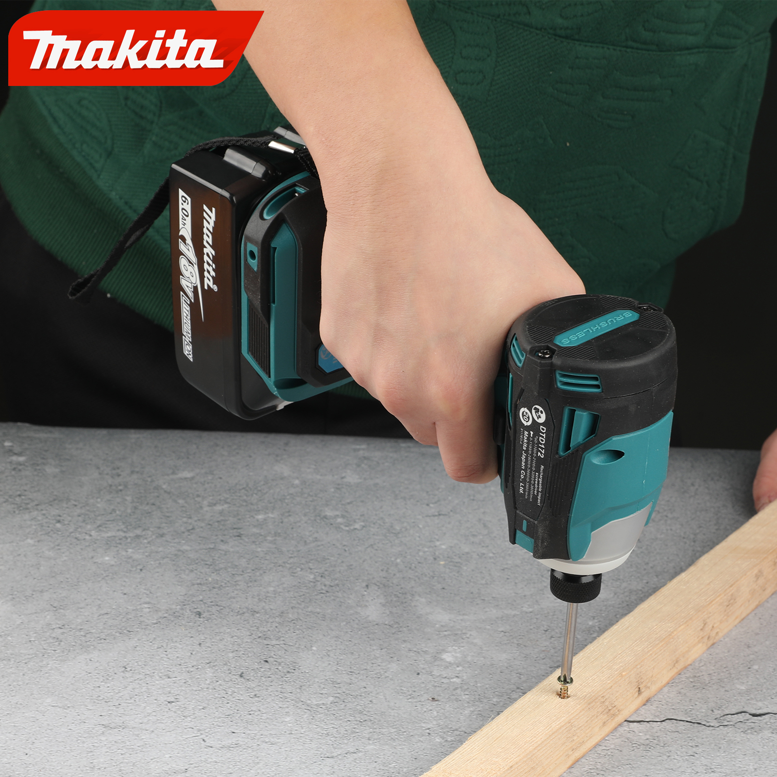 Makita DTD172 Impact Driver Drill 180Nm 18V Brushless Moter Cordless Electric ScrewDriver Power Tools For Makita 18V Battery