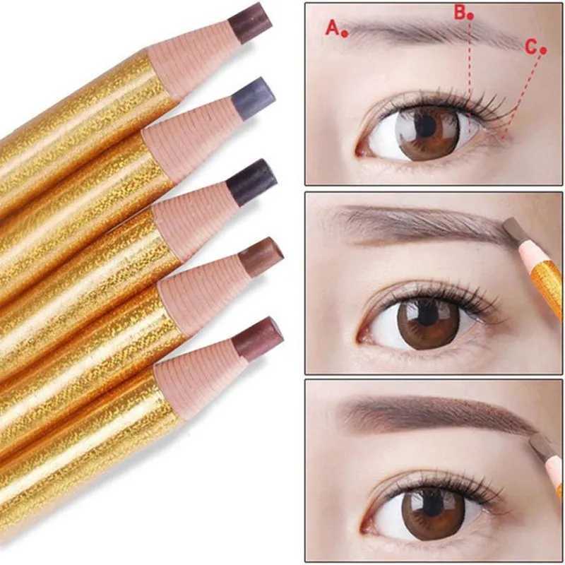 2 moisture-proof eyebrow pencils per set easy to apply eyebrow deodorizer enhancer pencil makeup natural nail flower eyebrow coloring toolW241205
