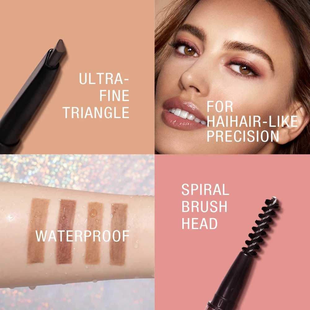 Wholesale O.Two. O-shaped eyebrow pencil thin triangle exfoliator long-lasting waterproof soft brown eyebrow makeup 6 colors W241205
