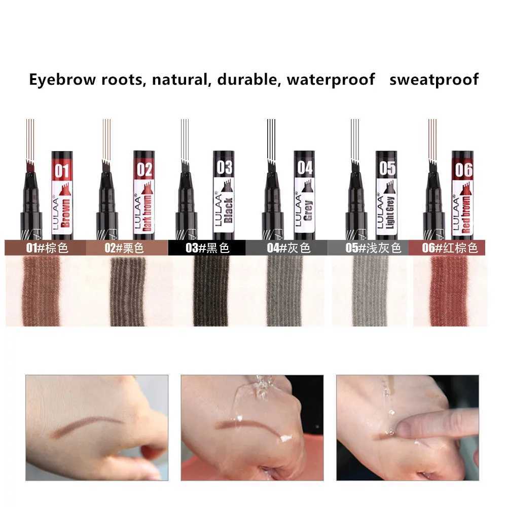 6-color dye waterproof eyebrow pencil eye shadow for eye shadow makeup waterproof durable sketch liquid eye shadowW241205