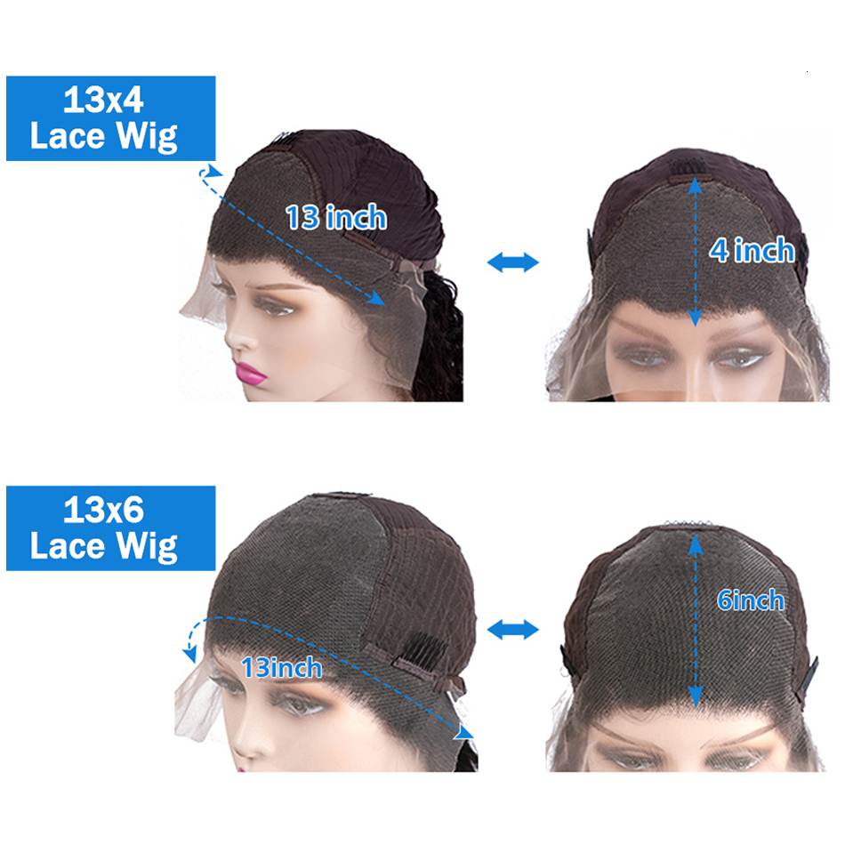 Luvin 250 Density 13X4 Hot Red Bone Straight Front Wig Colored 13X6 Transparent Lace Frontal Human Hair Wigs