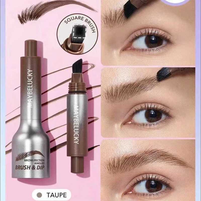 Eyebrow coloring pencil with large tip natural hair decoration stamped eyebrow dye pen anti scald and waterproof W241205