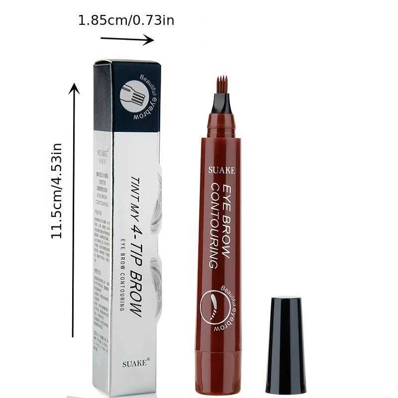 4-piece eyebrow pencil long-lasting stain resistant sweat resistant high pigment easy to apply liquid eyebrow pencil W241205