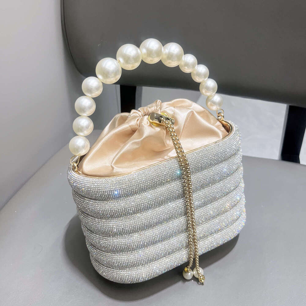 Evening Clutch Bag Purses And Handbag Designer Shoulder Shiny Crystal Clutch Purse Bucket Bag