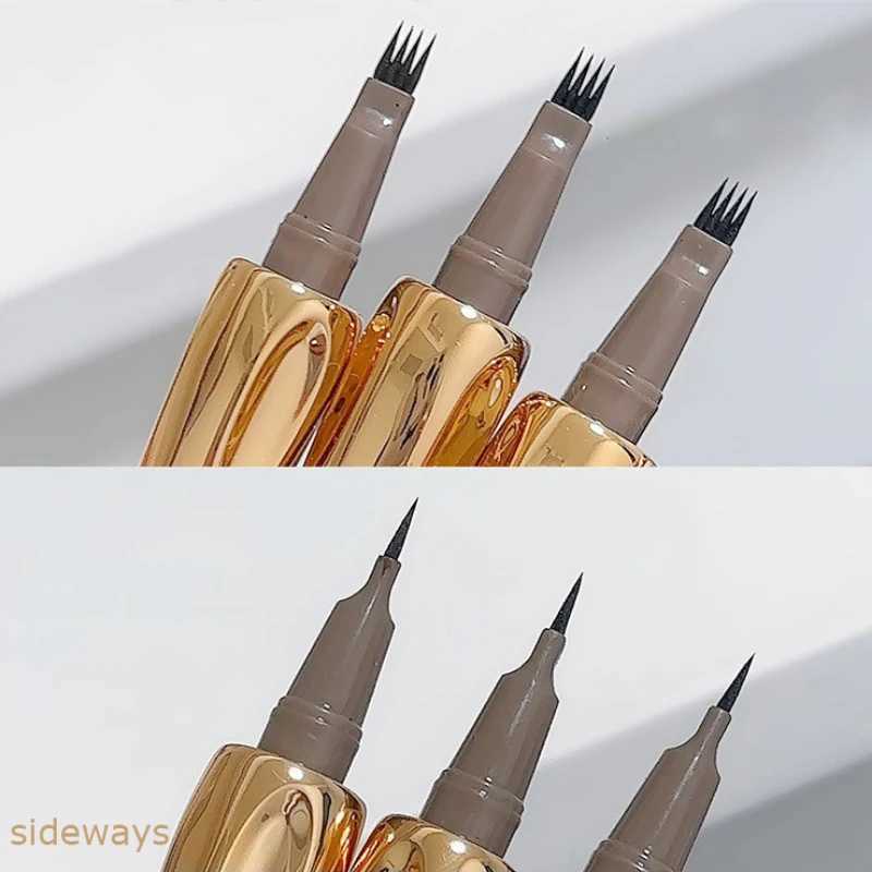 Eyebrow Pen 4-point pointed Eyebrow tattoo pencil waterproof professional cosmetics makeup long-lasting fine sketching liquid Eyebrow pencil W241205