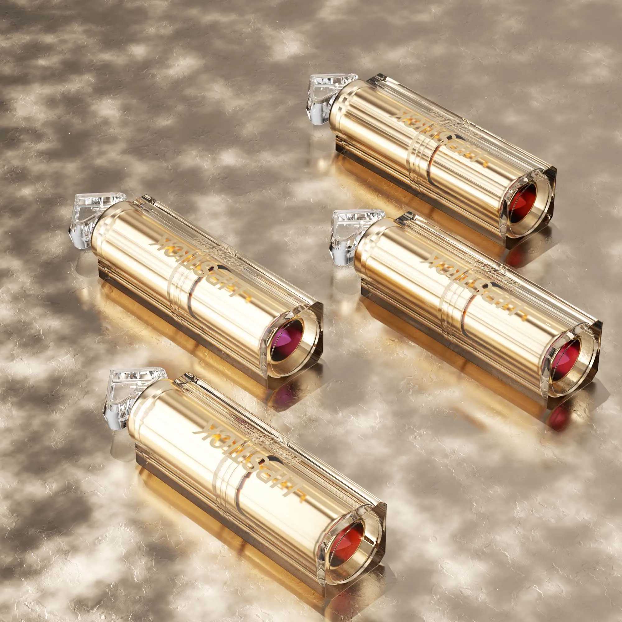 Glitter Lipstick Set Valentines Day Gifts Nude Moisturizer Lipstick Long Lasting Waterproof Lipstick Makeup Souvenir Gift SetXJ241205