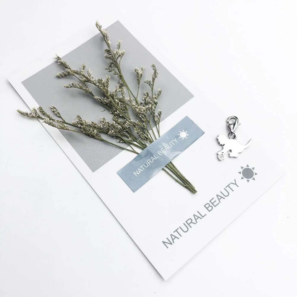 Small Kitten Cat CharmEurope Style Club Good Jewelry For Women Summer Cute Gift In 925 Sterling Silver 241122