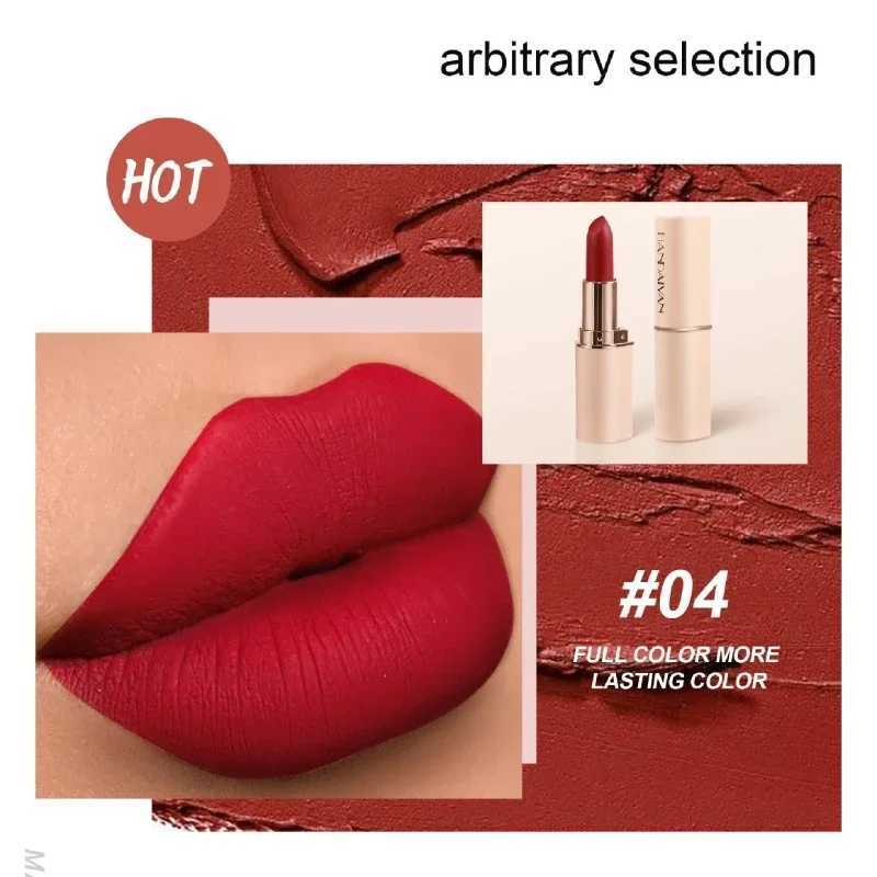 Deep Red Matte Lipstick 8 Colors Waterproof Non-stick Cup Lip Balm Makeup Dark Red Lipsticks Velvet Easy To Color Lips CosmeticsXJ241205