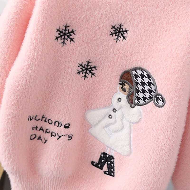 Girls sweater baby clothing soft and smooth material 3-11 years old autumn and winter new item sled childrens knitted sweater GY06101 W241205