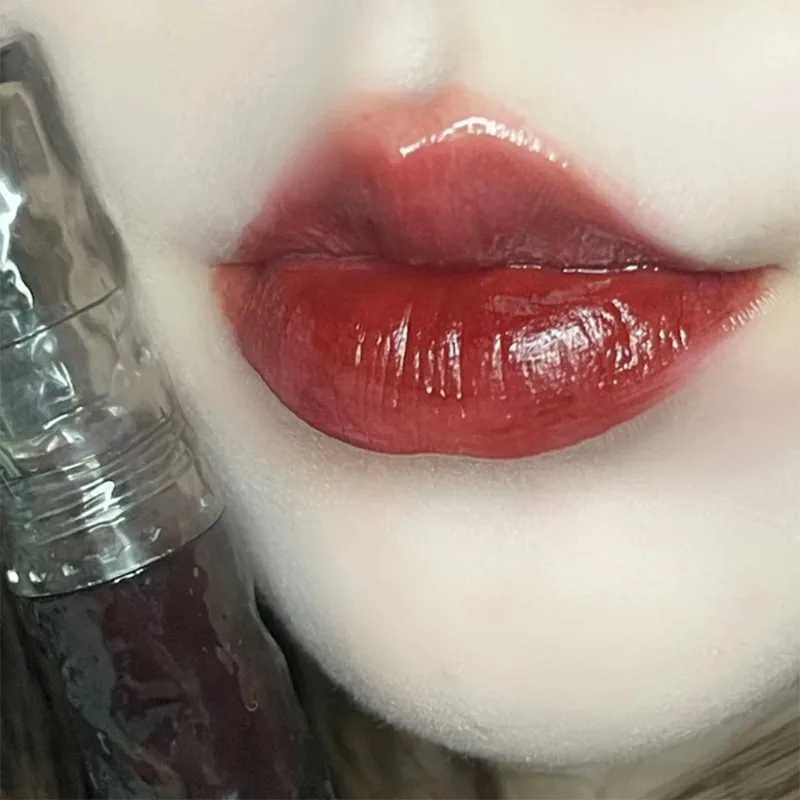 Water Light Nude Brown Lipgloss Lasting Waterproof Mirror Glass Tea Red Lipstick Not Easy To Fade Lip Glaze Lips Makeup CosmeticXJ241205